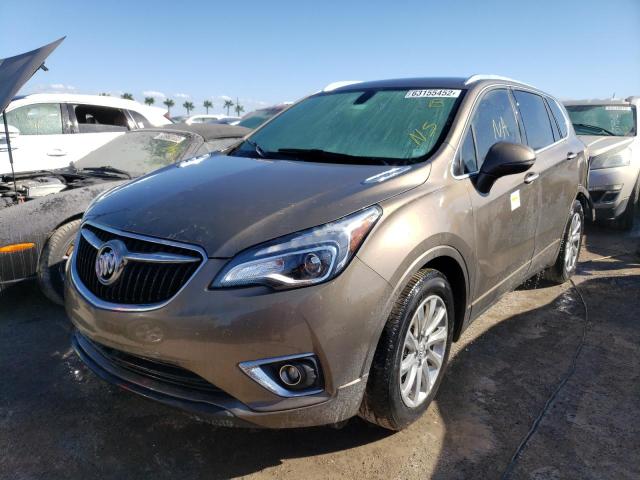 LRBFXCSA2KD062300 - 2019 BUICK ENVISION E BROWN photo 2