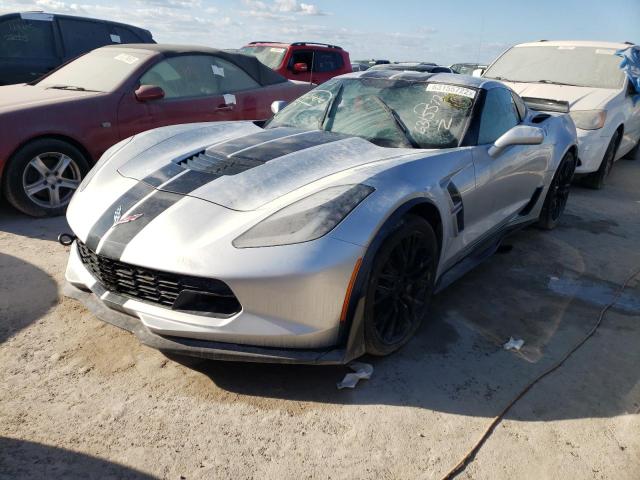 1G1YW2D75H5101482 - 2017 CHEVROLET CORVETTE G GRAY photo 2