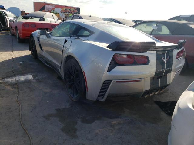 1G1YW2D75H5101482 - 2017 CHEVROLET CORVETTE G GRAY photo 3