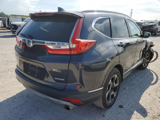 7FARW1H9XJE022545 - 2018 HONDA CR-V TOURI GRAY photo 4