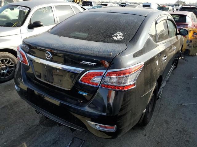 3N1AB7AP5DL562586 - 2013 NISSAN SENTRA BLACK photo 4