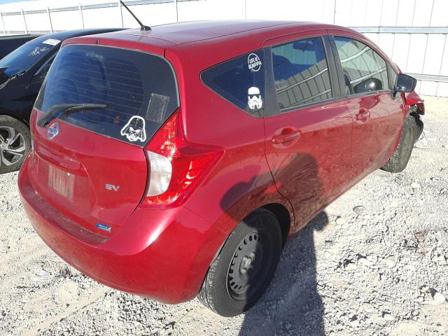 3N1CE2CP8FL419098 - 2015 NISSAN VERSA NOTE RED photo 4