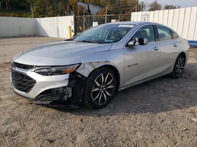 1G1ZG5ST6MF076048 - 2021 CHEVROLET MALIBU RS SILVER photo 2