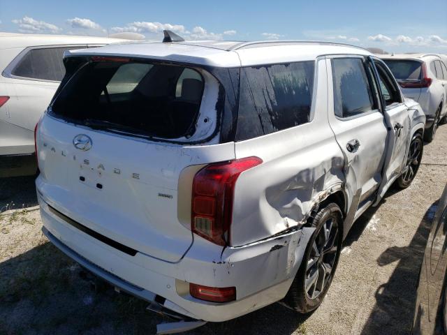 KM8R5DHE8NU385397 - 2022 HYUNDAI PALISADE L WHITE photo 4