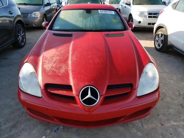 WDBWK54F86F076957 - 2006 MERCEDES-BENZ SLK 280 RED photo 9