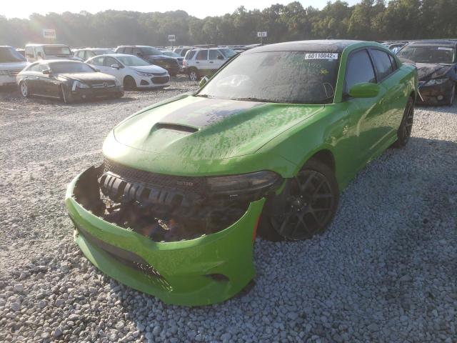 2C3CDXCT3HH557027 - 2017 DODGE CHARGER R/ GREEN photo 2