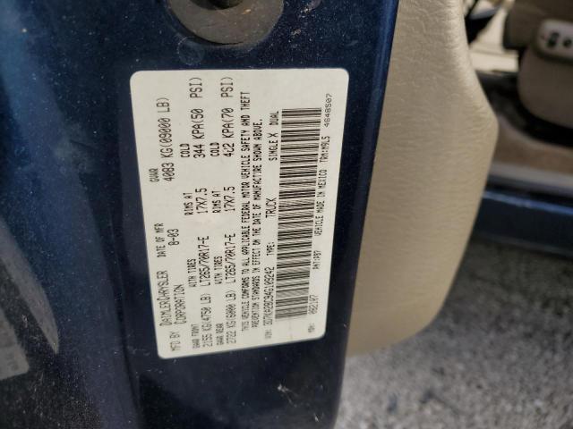 3D7KA28C94G109242 - 2004 DODGE RAM 2500 S BLUE photo 10