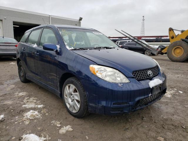 2T1KR32E33C100404 - 2003 TOYOTA MATRIX XR BLUE photo 1