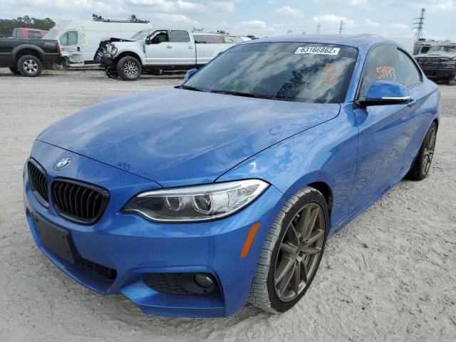 WBA2F9C32H7A40374 - 2017 BMW 230I BLUE photo 2