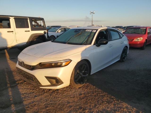 2HGFE2F52NH559256 - 2022 HONDA CIVIC SPOR WHITE photo 2