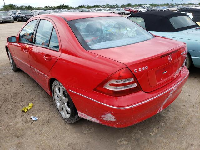 WDBRF40J13A518590 - 2003 MERCEDES-BENZ C 230K SPO RED photo 3