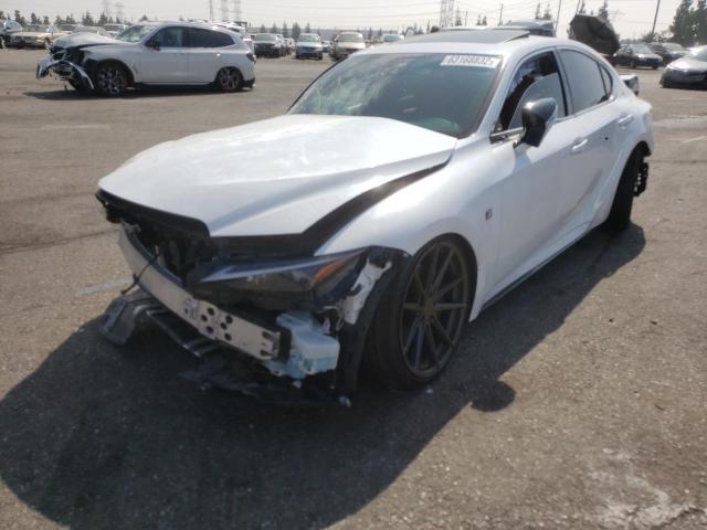 JTHGZ1B21N5051749 - 2022 LEXUS IS 350 F-S WHITE photo 2