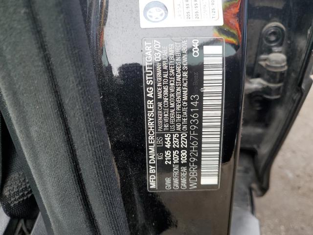 WDBRF92H67F936143 - 2007 MERCEDES-BENZ C 280 4MAT BLACK photo 10