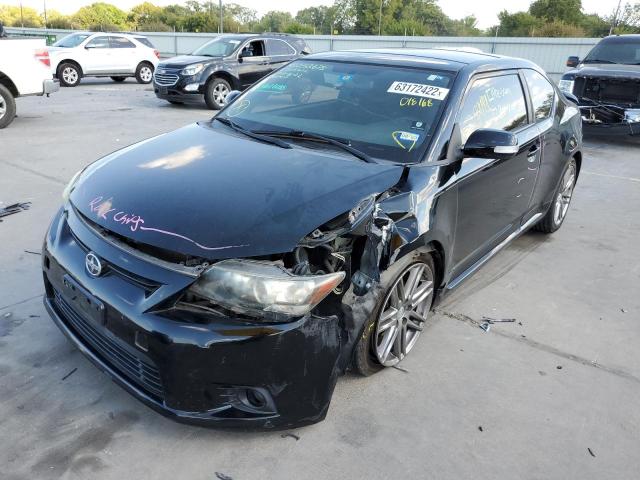JTKJF5C71B3018168 - 2011 TOYOTA SCION TC BLACK photo 2