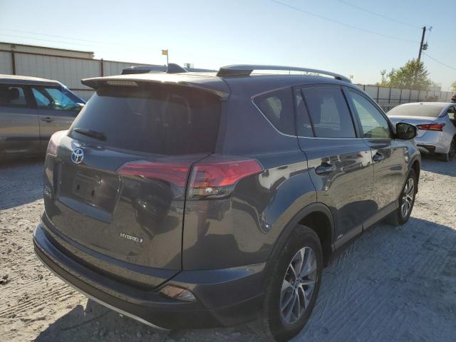 JTMRJREV0JD257487 - 2018 TOYOTA RAV4 HV LE GRAY photo 4