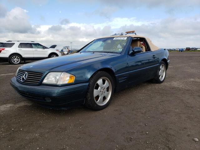 WDBFA68F4XF184660 - 1999 MERCEDES-BENZ SL 500 BLUE photo 2