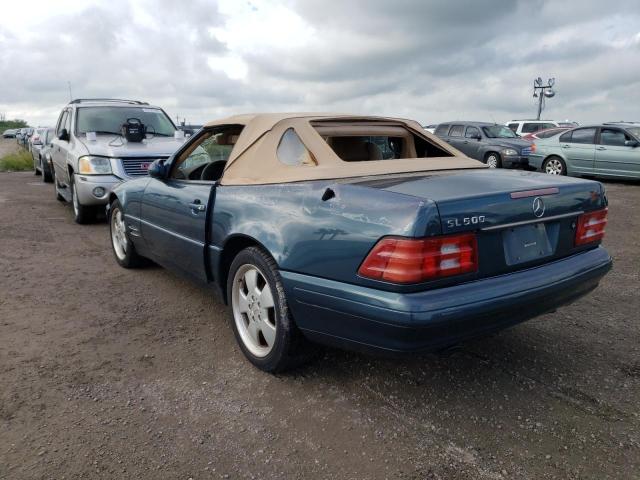 WDBFA68F4XF184660 - 1999 MERCEDES-BENZ SL 500 BLUE photo 3