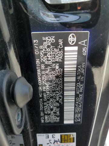 JTKJF5C72D3061002 - 2013 TOYOTA SCION TC 黑色 照片 10