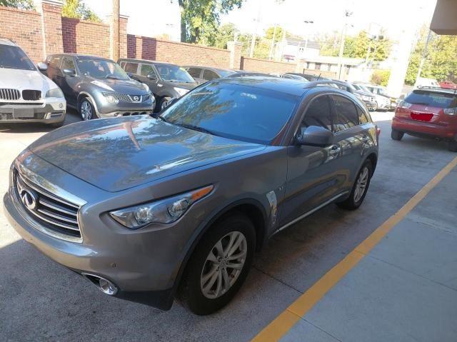 JN8CS1MW0FM482521 - 2015 INFINITI QX70 GRAY photo 2