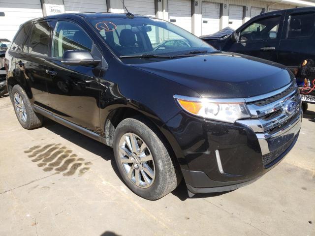 2FMDK3JC0EBB65635 - 2014 FORD EDGE SEL BLACK photo 1