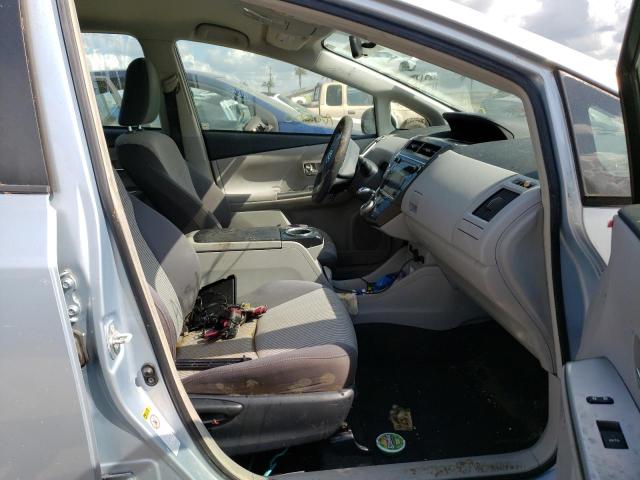 JTDZN3EU0FJ029197 - 2015 TOYOTA PRIUS V SILVER photo 5