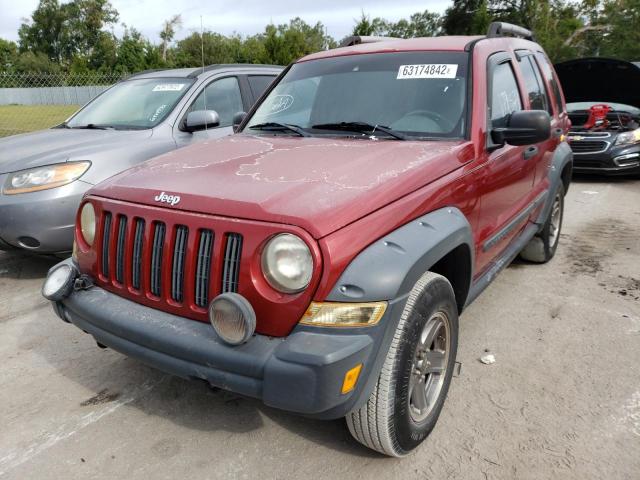 1J4GK38K76W190346 - 2006 JEEP LIBERTY RE RED photo 2