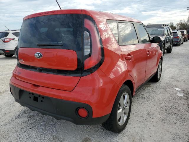 KNDJN2A22K7685310 - 2019 KIA SOUL RED photo 4