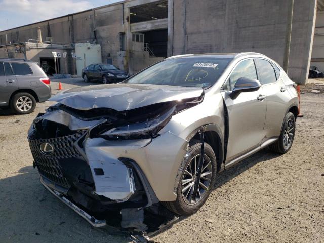 JTJGGCEZXN5001974 - 2022 LEXUS NX 350 SILVER photo 2