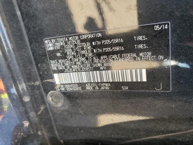 JTLZE4FE1EJ058577 - 2014 TOYOTA SCION XB შავი ფოტო 10