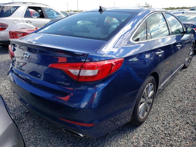 5NPE34AF7GH348530 - 2016 HYUNDAI SONATA SPO BLUE photo 4