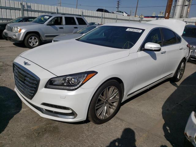 KMHGN4JE2JU244272 - 2018 GENESIS G80 WHITE photo 2