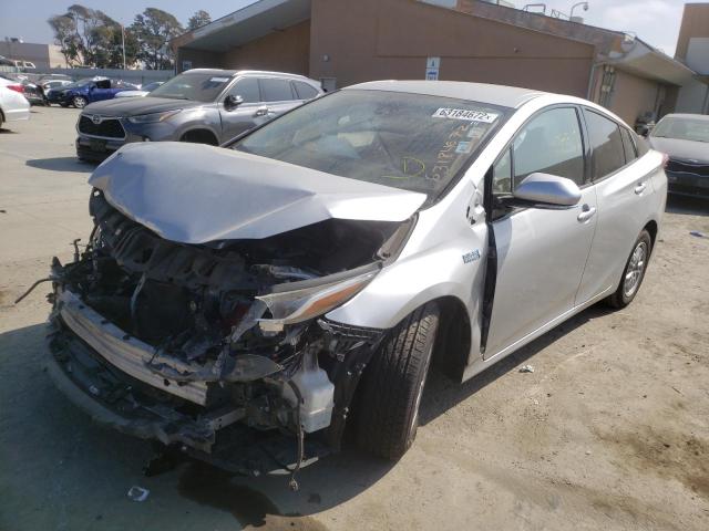 JTDKARFP2H3059317 - 2017 TOYOTA PRIUS PRIM 银色 照片 2