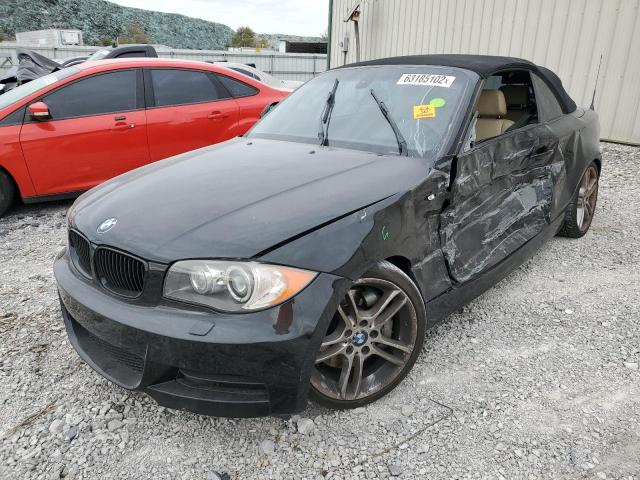 WBAUN7C58BVM24208 - 2011 BMW 135 I BLACK photo 2