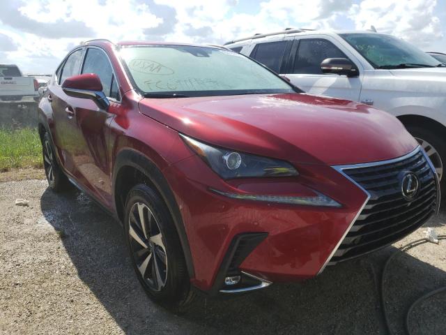 JTJGARBZ1M5032473 - 2021 LEXUS NX 300 BAS RED photo 1