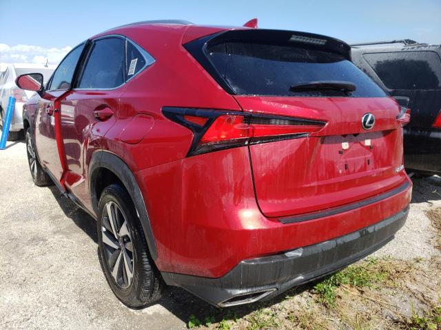 JTJGARBZ1M5032473 - 2021 LEXUS NX 300 BAS RED photo 3