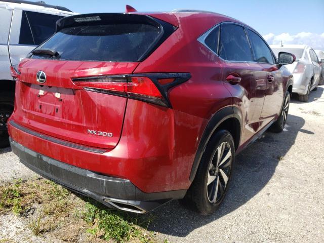 JTJGARBZ1M5032473 - 2021 LEXUS NX 300 BAS RED photo 4