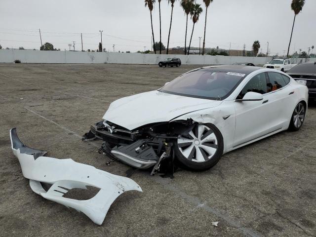 5YJSA1E27MF426121 - 2021 TESLA MODEL S Սպիտակ լուսանկար 2