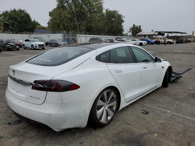 5YJSA1E27MF426121 - 2021 TESLA MODEL S Սպիտակ լուսանկար 4