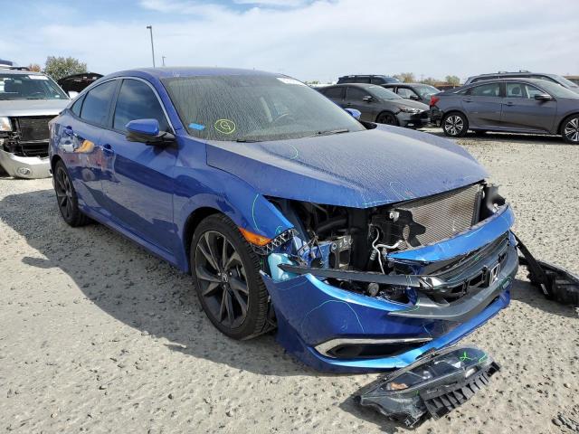 19XFC1F70KE011635 - 2019 HONDA CIVIC EXL 蓝色 照片 1