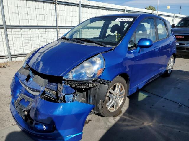 JHMGD386X7S043593 - 2007 HONDA FIT S BLUE photo 2