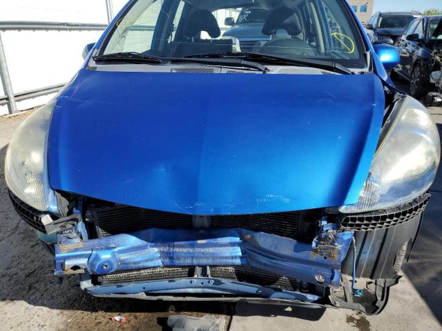 JHMGD386X7S043593 - 2007 HONDA FIT S BLUE photo 9