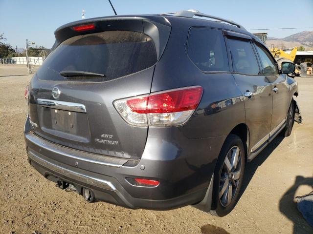 5N1AR2MM0EC606323 - 2014 NISSAN PATHFINDER GRAY photo 4