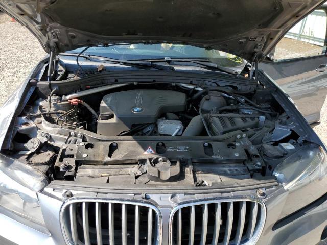 5UXWX9C54D0A25489 - 2013 BMW X3 XDRIVE2 GRAY photo 7