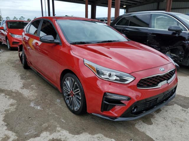 3KPF44AC3ME377742 - 2021 KIA FORTE GT RED photo 1