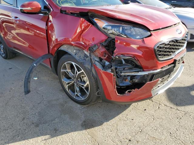 KNDPR3A6XM7852409 - 2021 KIA SPORTAGE S RED photo 9