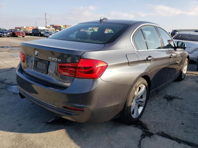 WBA8E1C37HA156362 - 2017 BMW 330E GRAY photo 4