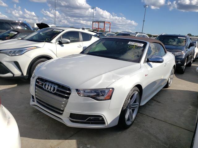WAUVGAFH5EN007828 - 2014 AUDI S5 PRESTIG WHITE photo 2