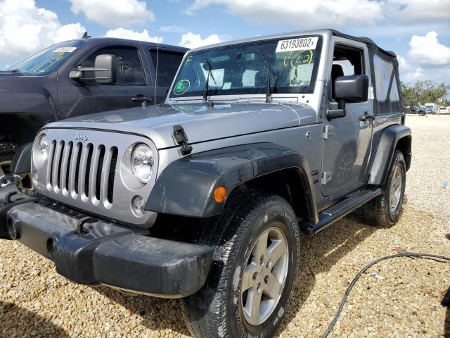 1C4AJWAG6GL242543 - 2016 JEEP WRANGLER S SILVER photo 2