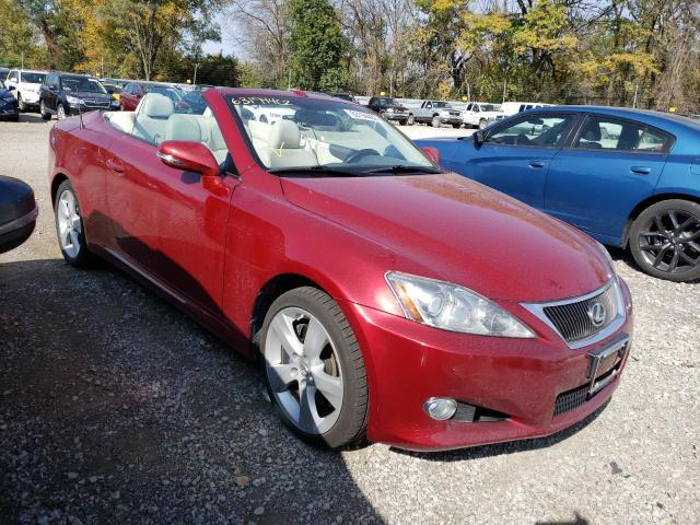 JTHFE2C25A2500521 - 2010 LEXUS IS 350 RED photo 1