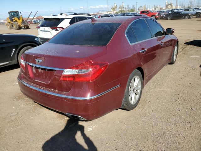 KMHGC4DD1CU205426 - 2012 HYUNDAI GENESIS 3. BURGUNDY photo 4